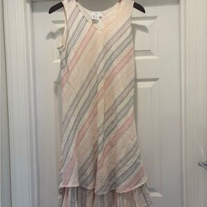 Parsley & Sage Red and Cream Patterned Top